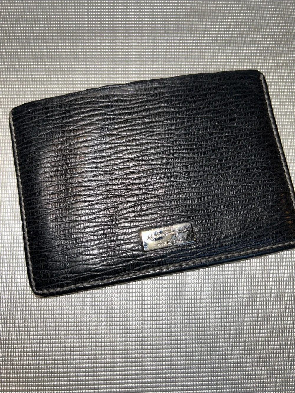 Salvatore Ferragamo black leather card case